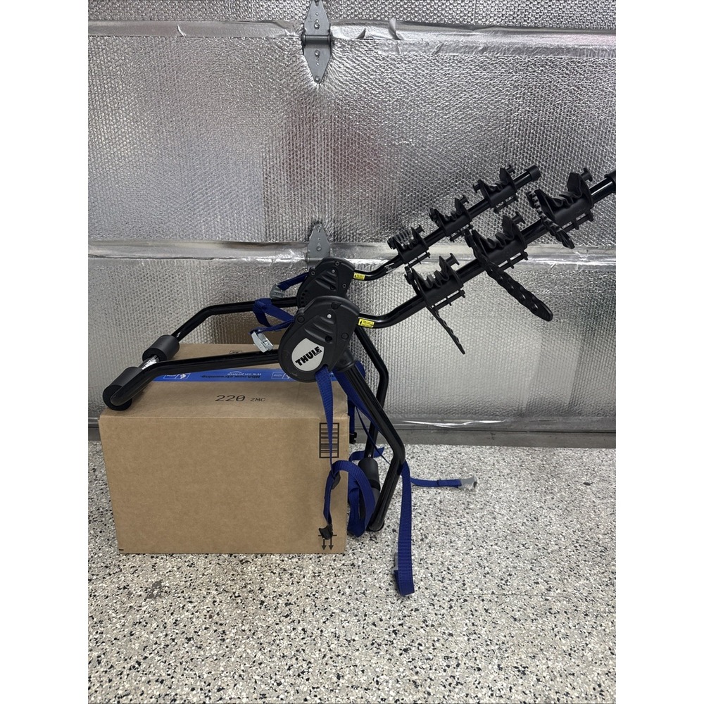 Thule Passage 3 Rear Trunk Mounted Bike Rack Blue 911XT WORKS EUC Road Ready